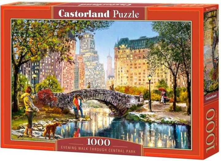 Actual product image Castorland Evening Walk Through Central Park 1000 pcs Jigsaw Puzzle 1000 piece(s) City (1000 pieces)