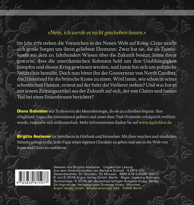 Immagine prodotto Outlander Un tocco di neve e cenere (Diana Gabaldon, Birgitta Assheuer, Barbara Schnell, Tedesco)