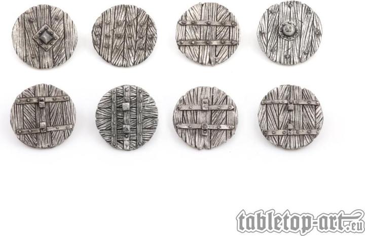 Actual product image Tabletop-Art Decoration Fantasy Warrior Shields - Set 1 8 pieces (Metal)