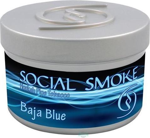 Produktbild Social Smoke Baja Blue 100g (Traube, Himbeere, Blaubeere, 100 g)