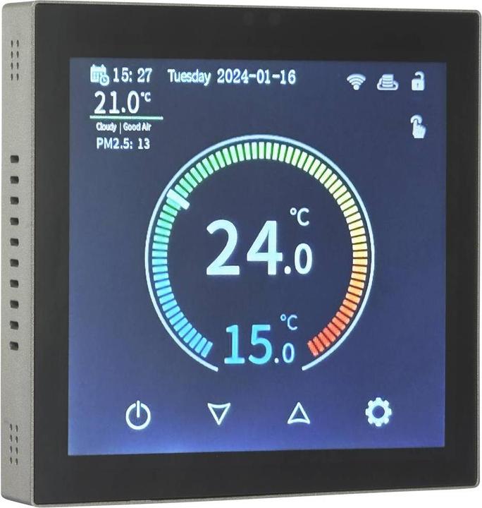 Actual product image Sygonix SY-6052180 Flush-mounted radio room thermostat Weekly programme 1pc.