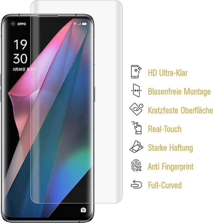 Produktbild Protectorking 3x Panzerfolie Anti-Shock HD Klar (3 Stück, Oppo Find X3 Pro)