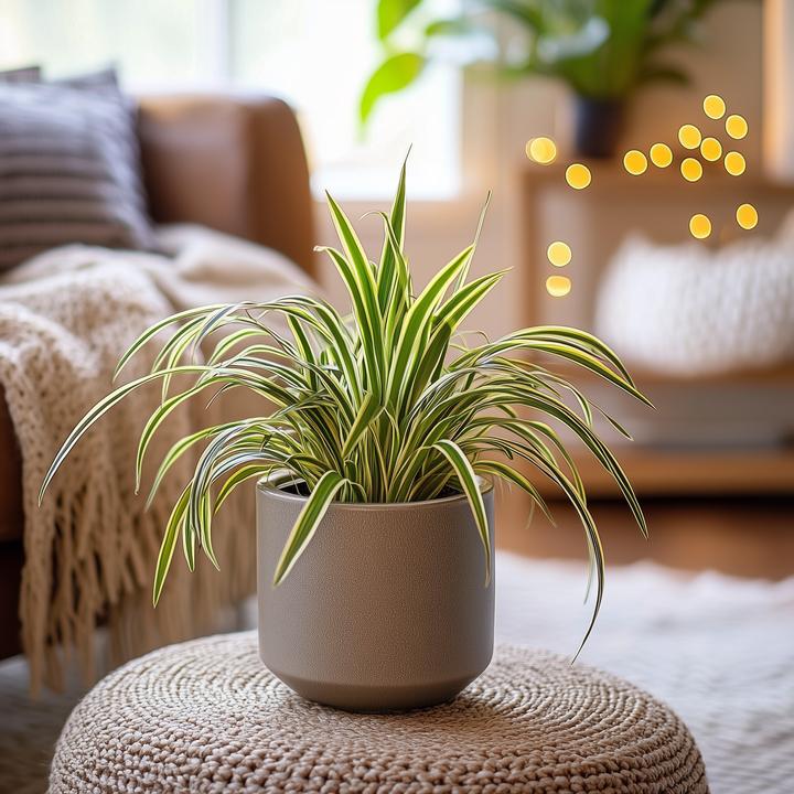 Produktbild Plant in a Box Chlorophytum comosum 'Atlantic' - 6er Set Grünlilie (25 cm)