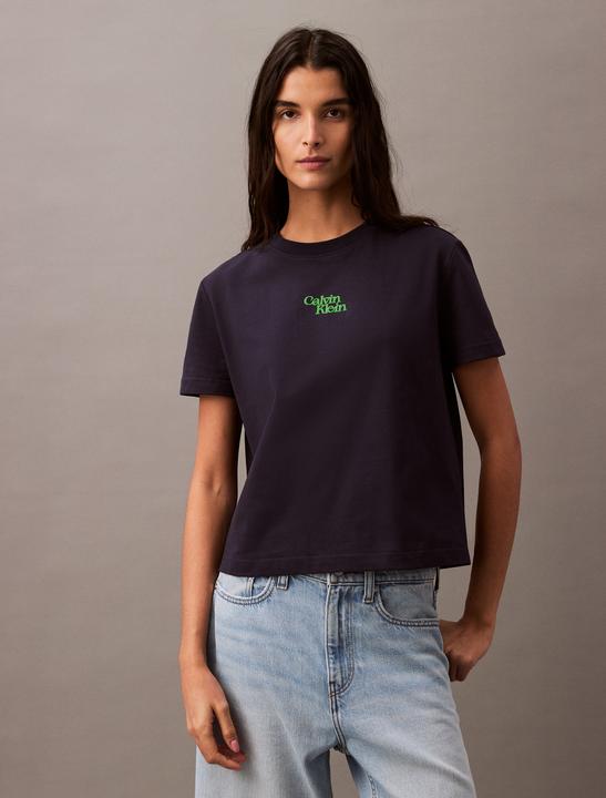 Produktbild Calvin Klein Jeans Ss Flocked Logo Cn Tee (L)