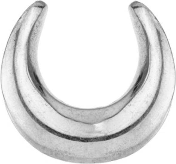 Star Piercing Sattel silber (Messing)