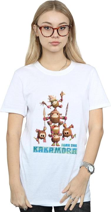 Actual product image Disney Womens/Ladies Moana Fear The Kakamora Cotton Boyfriend T-Shirt (XXL)