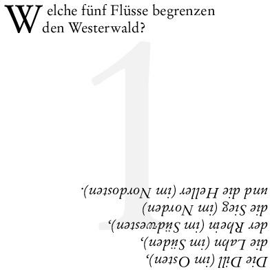 Actual product image Kissel:Westerwald quiz (German)