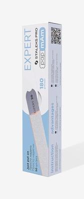 Staleks File White Disposable Pads for Straight Nail File Expert 22 100/150/180/240 Grit - Pack of 50