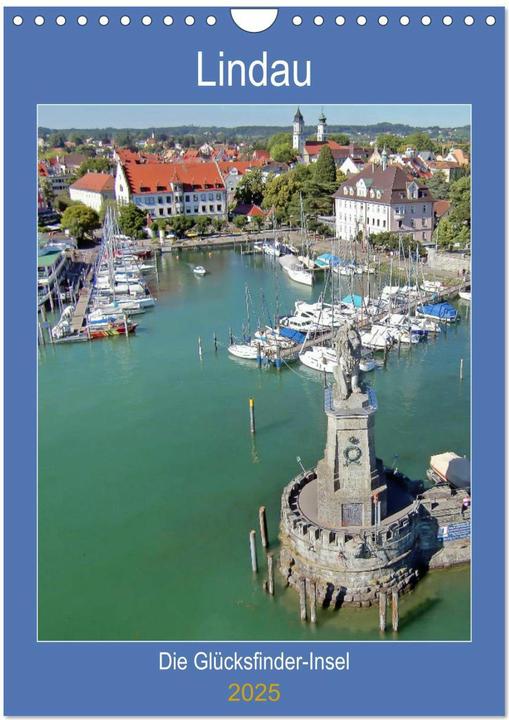 Produktbild Lindau. Die Glcksfinder-Insel (Wandkalender 2025 DIN A4 hoch), Monatskalender (A4, Deutsch)