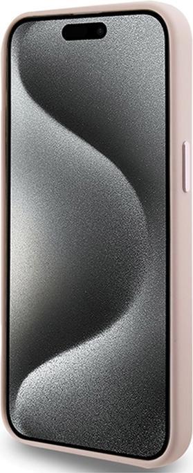 Immagine prodotto Karl Lagerfeld KLHCP15LSMHCNPP iPhone 15 Pro 6.1" różowy/rosa Silicone Choupette Metallo Pin (Apple iPhone 15 Pro)