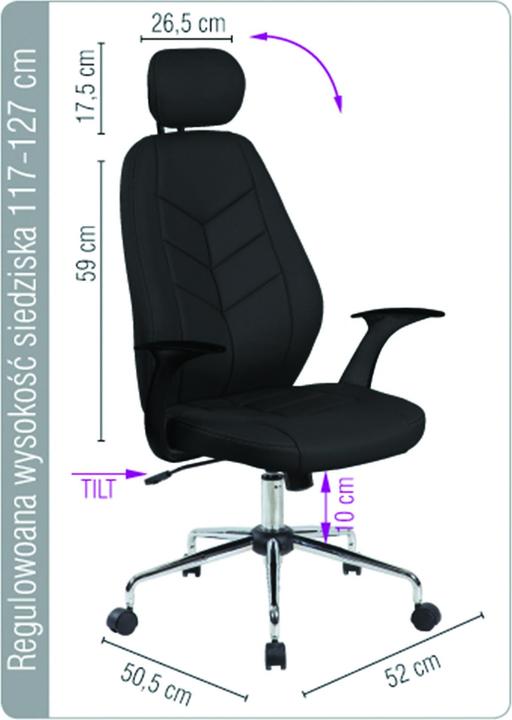 Actual product image Office Products Krzesło biurowe Cyprus Czarne