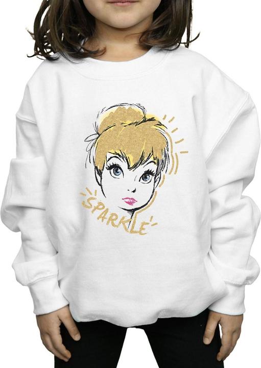Actual product image Disney Girls Tinkerbell Sparkle Sweatshirt (152, 158)