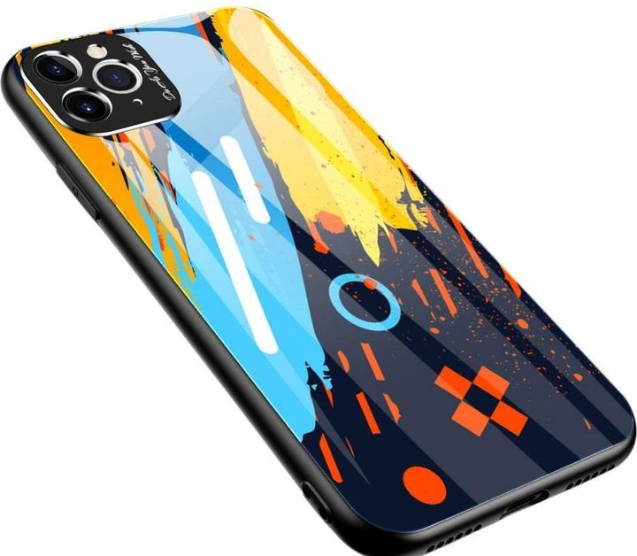 Immagine prodotto Hurtel Custodia in vetro colorato Cover resistente con retro in vetro temperato e copertura della (Apple iPhone 11 Pro Max)
