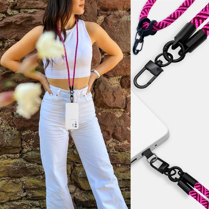 Actual product image Cadorabo Chain case for HTC Windows Phone 8X necklace cover adjustable