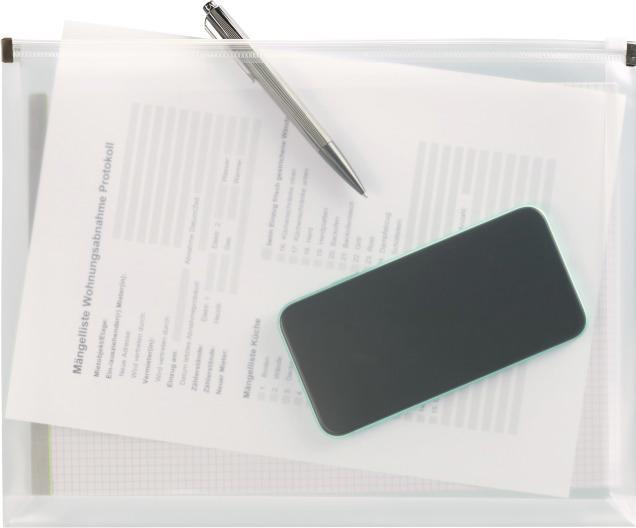 Actual product image Kolma Easy A5 document pouch with zip fastener (A5, 1 x)