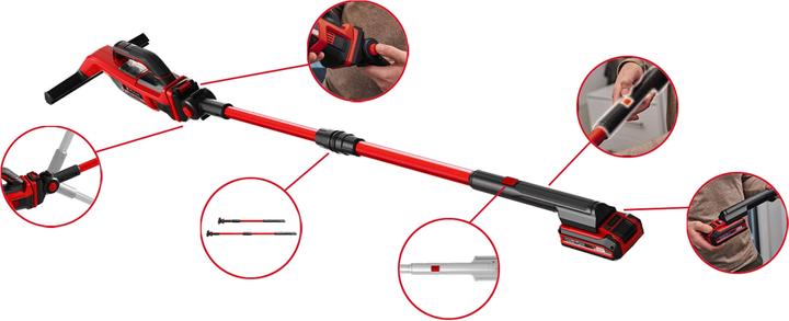 Actual product image Einhell Brillianto telescopic pole set