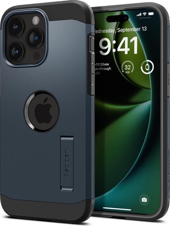 Actual product image Spigen Tough Armor MagSafe, metal slate - iPhone 15 Pro (Apple iPhone 15 Pro)
