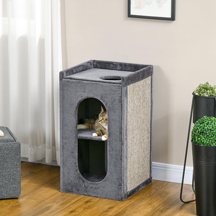 Immagine prodotto PawHut Tiragraffi per gatti (81 cm, Grigio)