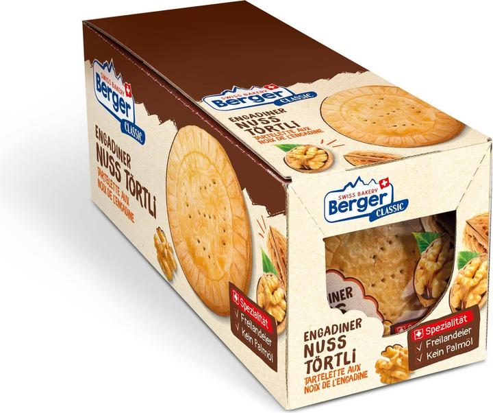 Immagine prodotto Berger Crostatina alle noci engadinesi 74g (10 pz., 890 g)