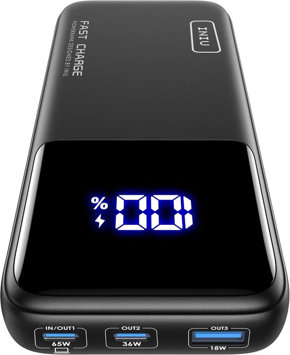 Actual product image INIU Powerbank 20000mAh (20000 mAh, 65 W)