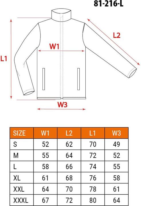 Valeurs nutritives et ingrédients Neo Sweat-shirt de travail PREMIUM 62% coton 35% polyester 3% élasthanne Taille L (L)
