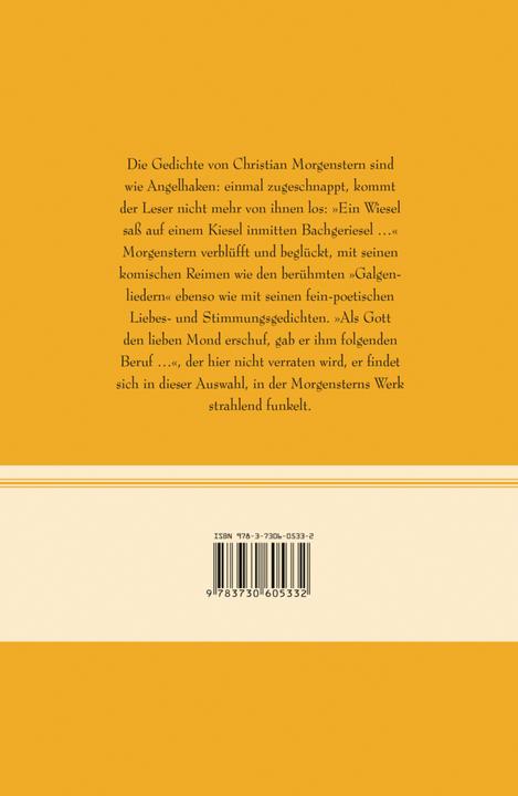 Produktbild Als Gott den lieben Mond erschuf - Die schönsten Gedichte (Deutsch, Christian Morgenstern, 2017)