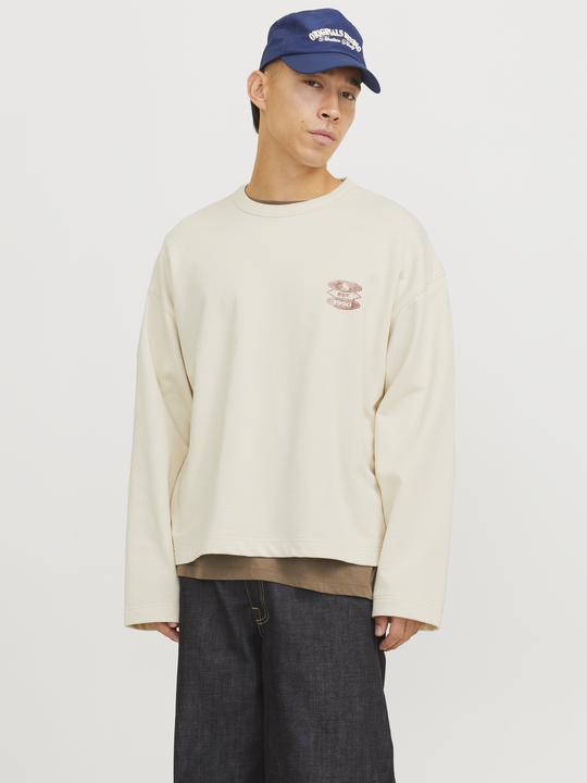 Actual product image Jack & Jones Jorretiro Back Sweat Crew Neck Se25 Ln (L)