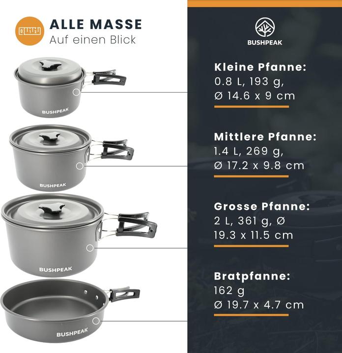 Produktbild Bushpeak Kochtopf Set