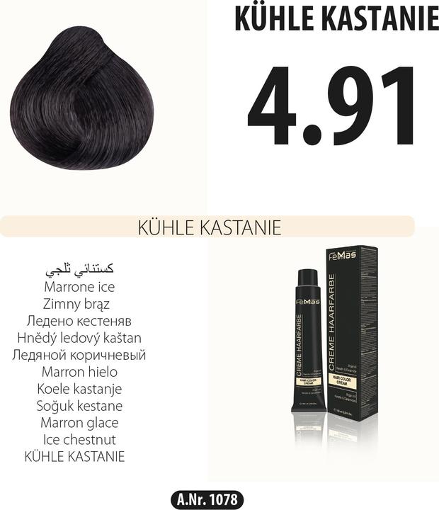 Actual product image FemMas 5.99) Hair Color Light Brown Chocolate Intense 100ml (Light brown chocolate intensive)