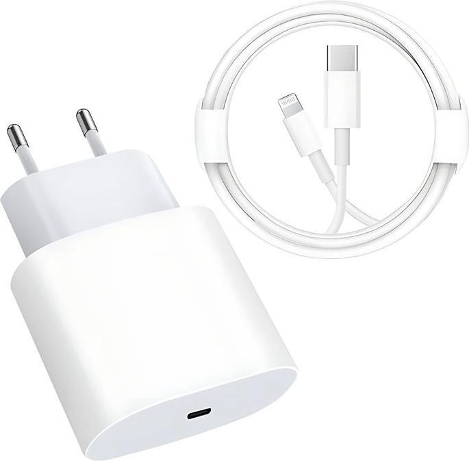 Hermex Quick charger 20W incl. USB-C to Lightning cable 1m charging cable (20 W)