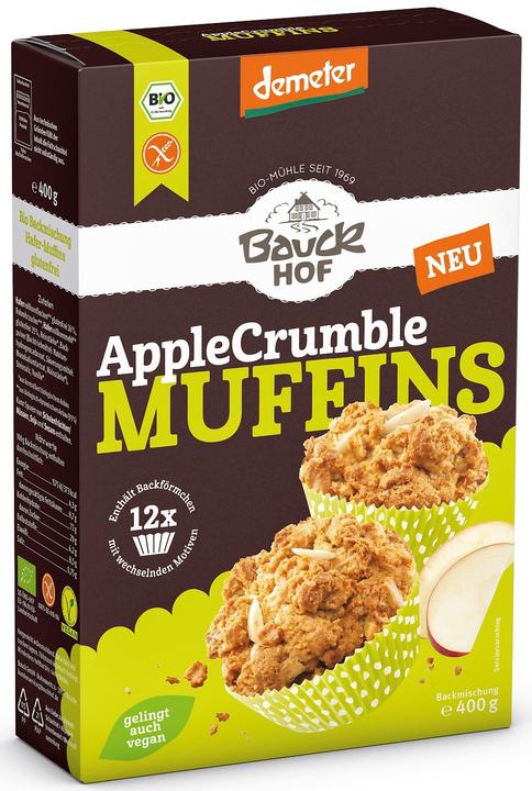 Immagine prodotto Bauckhof Muffin con crumble di mele Mix da forno Demeter (400 g)