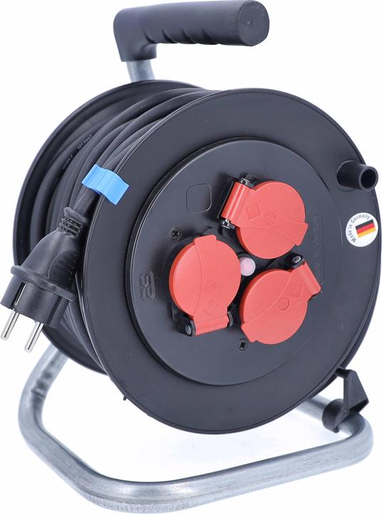Image du produit As - Schwabe Tambour de câble pour appareils 25 m de câble en caoutchouc, 230 mm de diamètre (25 m, 1.50 mm²² mm)