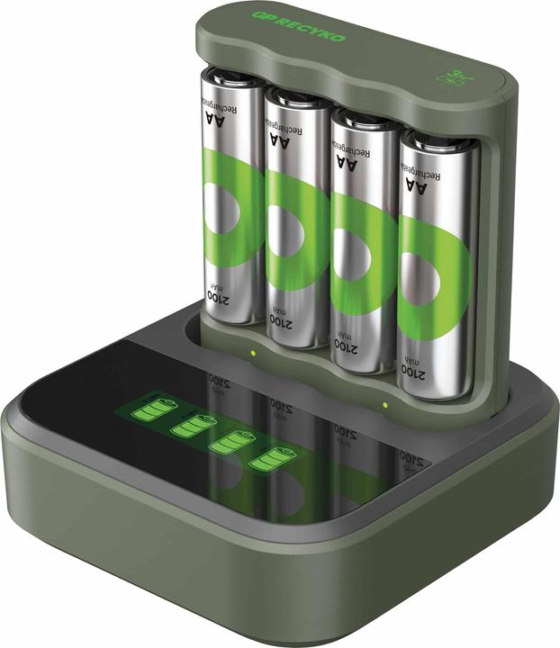 Produktbild GP Batteries Battery Recharger (1 Stk., AA, 2100 mAh, Ladegerät inkl. Akku)