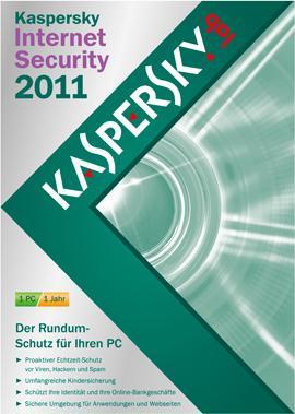 Produktbild Kaspersky Internet Security 2011, DVD-Box, -DE- (1 User, 12 Monate)