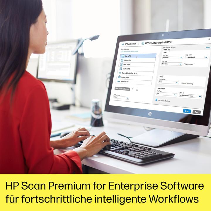 Actual product image HP Scanjet Enterprise Flow 6600 fnw1 08A (USB, Ethernet)