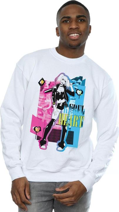 Actual product image Mens Harley Quinn Rebel Heart Cotton Sweatshirt (3XL)
