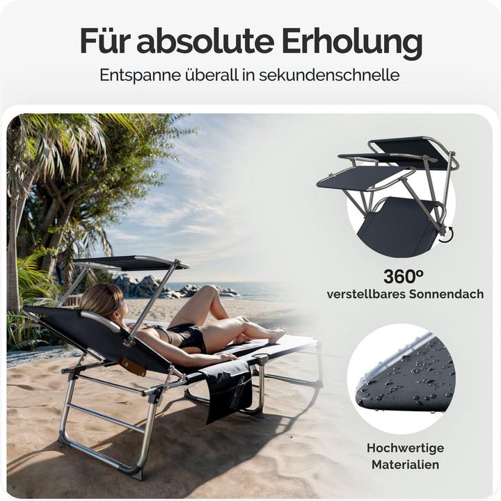 Produktbild Casaria Sonnenliege (190 cm)