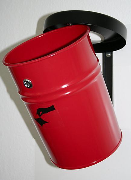 Actual product image kaiserkraft Wall waste garbage can, lockable (16 l)