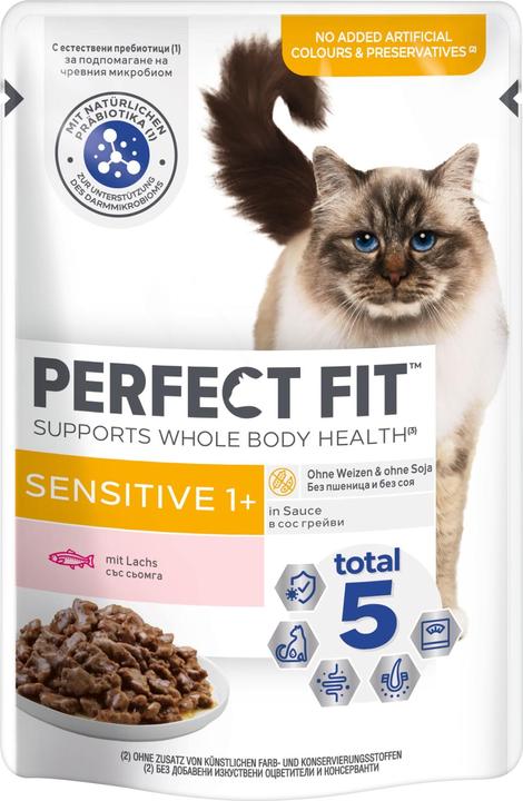 Produktbild Perfect Fit Sensitive 1+ mit Lachs (Adult, 1 Stk., 85 g)