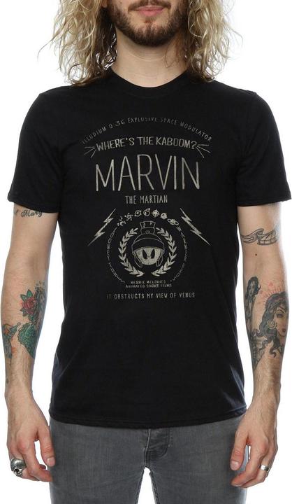 Produktbild Looney Tunes Wo ist der Kaboom Marvin der Marsianer Baumwolle TShirt (L)