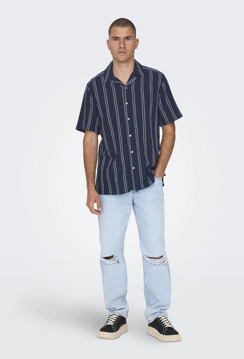 Image du produit Only & Sons Chemise rayée à manches courtes (M)