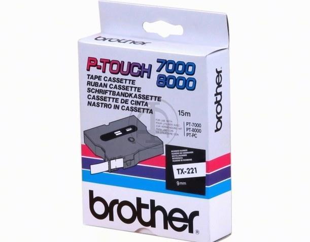 Immagine prodotto Brother Tx-221 (0.90 cm, Nero, Bianco)