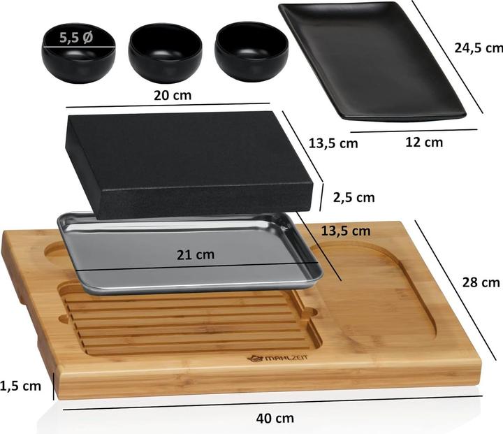 Produktbild Malzeit Lavastein Set (7-teilig)