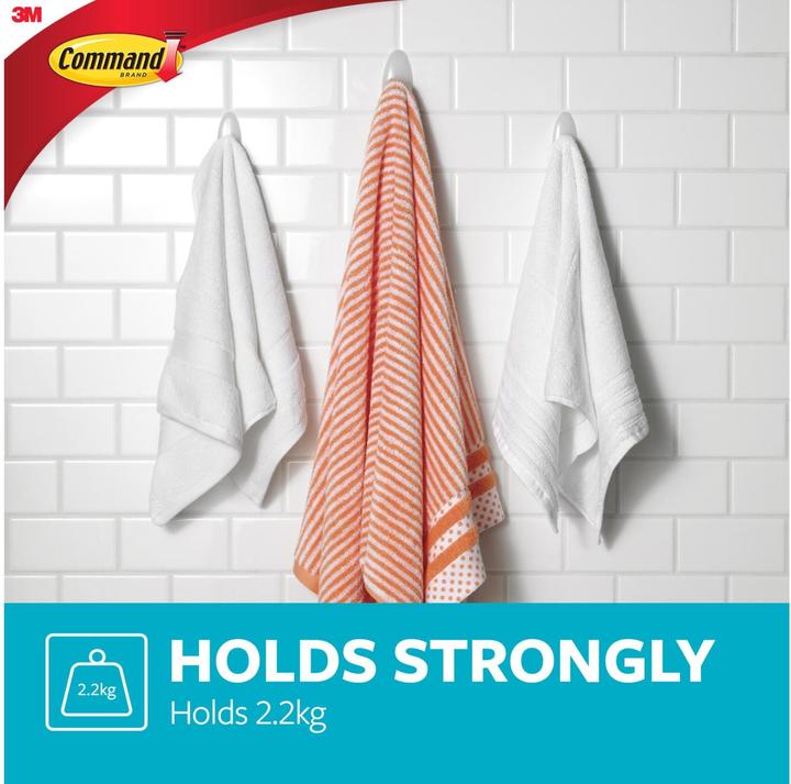 Actual product image Command Bath Towel Hook L