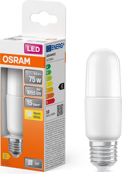 Actual product image Osram Star Stick (E27, 75 W, 1050 lm, 1 x, E)
