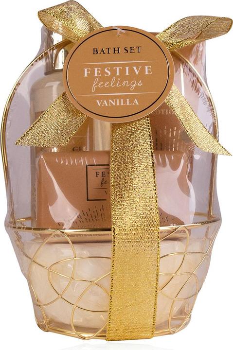 Produktbild Accentra Geschenkset FESTIVE FEELINGS in rundem Drahtkorb
