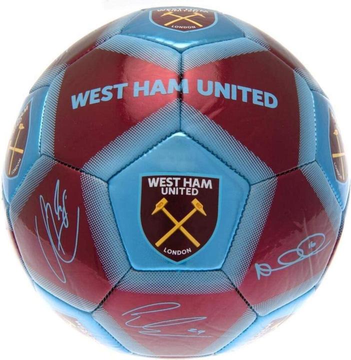Produktbild West Ham United FC mit Unterschriften Fussball