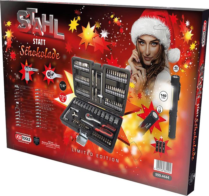 Productafbeelding KS Tools Adventskalender, inbusset 131 st - 999.4444