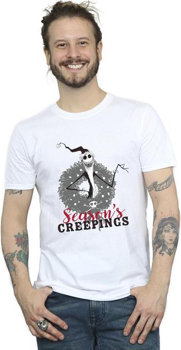 Image du produit Disney - T-shirt THE NIGHTMARE BEFORE CHRISTMAS SEASONS CREEPINGS WREATH - Homme (XL)