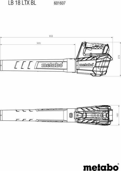Image du produit Metabo LB 18 LTX BL (Fonctionnement sur batterie, Souffleur de feuilles)